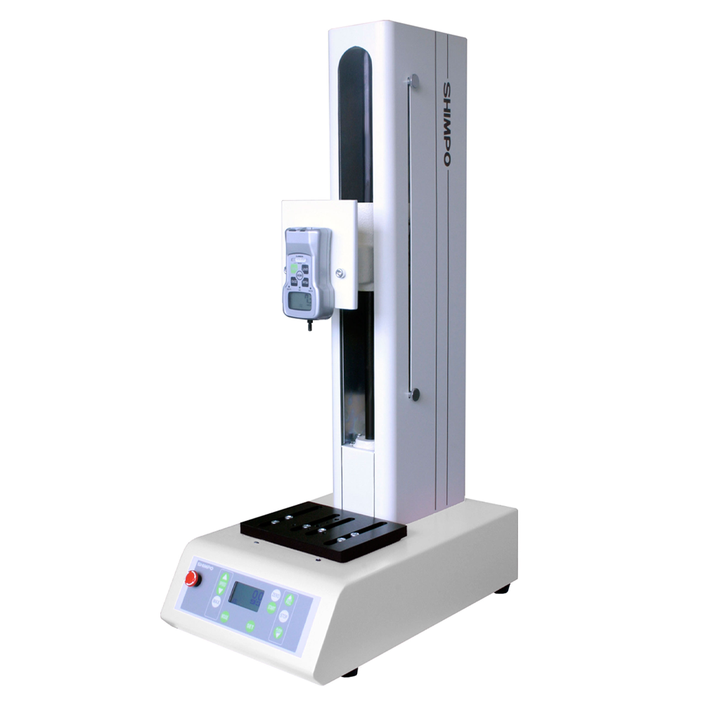 SHIMPO FGS-220VC Banco de pruebas motorizado vertical, 220 lb (100 kg)