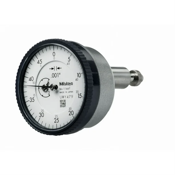 Indicador de carátula, .001, .2 In, 3/8, BP MITUTOYO 1166T